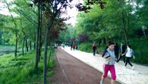 The running track in the Grand Park