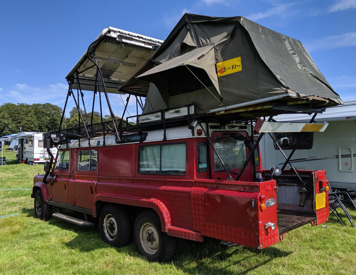 Marmalade's camping configuration, summer 2019